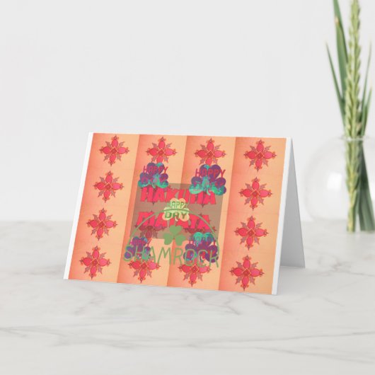 幸せでありますように ハッピーセントパトリックデー ハクナマタタ カード (正面)