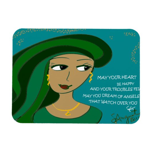 幸せでありますように マグネット (横)