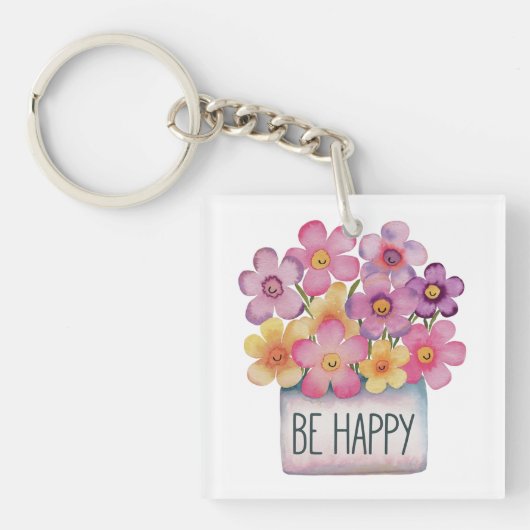 幸せである キーホルダー (正面)