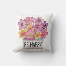 幸せである クッション