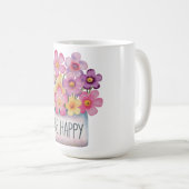 幸せである コーヒーマグカップ (正面右)