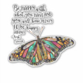 幸せである シール (正面)