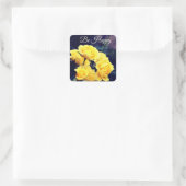 幸せである スクエアシール (バッグ)