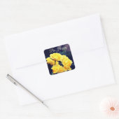 幸せである スクエアシール (封筒)