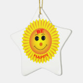 幸せである セラミックオーナメント (左)