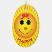 幸せである セラミックオーナメント (左)