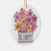 幸せである セラミックオーナメント (右)