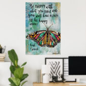 幸せである ポスター (ホームオフィス)