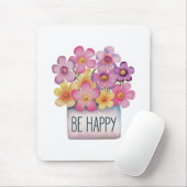 幸せである マウスパッド (マウス)
