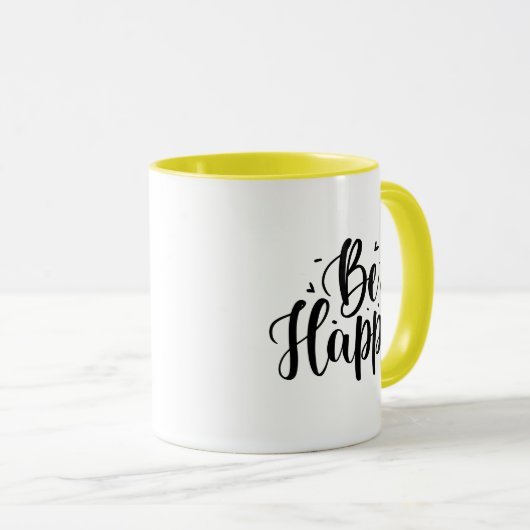 幸せである マグカップ (正面右)