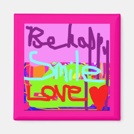 幸せである マグネット (正面)