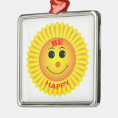 幸せである メタルオーナメント (左)