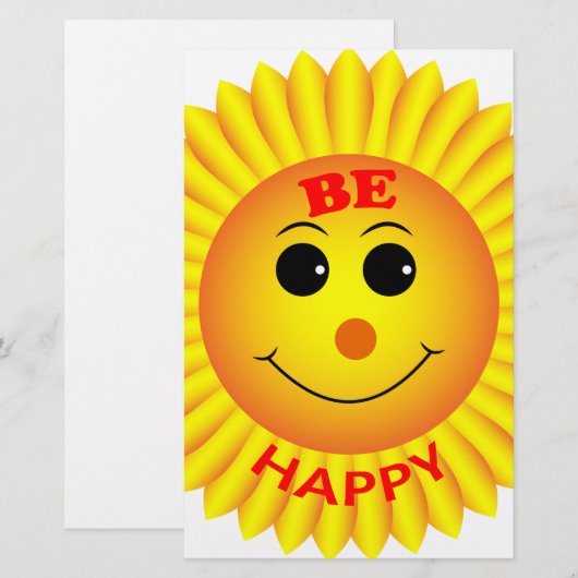 幸せである 便箋 (正面/裏面)