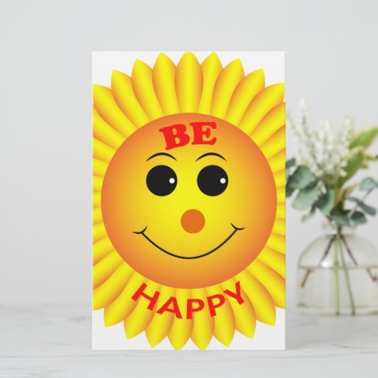 幸せである 便箋 (スタンド正面)