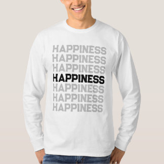 幸せでおしゃれなフルスリーブTシャツ Tシャツ
