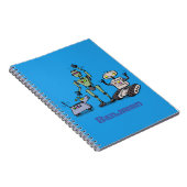 幸せでかわいいロボット三色漫画 ノートブック (右側)