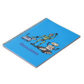 幸せでかわいいロボット三色漫画 ノートブック (左側)