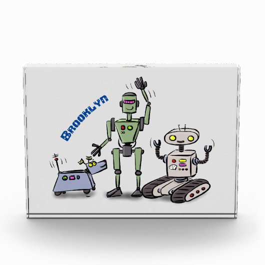 幸せでかわいいロボット三色漫画 フォトブロック (正面)