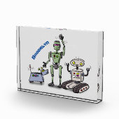幸せでかわいいロボット三色漫画 フォトブロック (右)