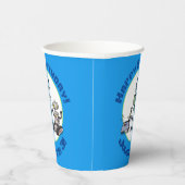 幸せでかわいいロボット三色漫画 紙コップ (右)