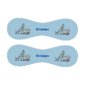 幸せでかわいいロボット三色漫画 野球ボール (パネル)