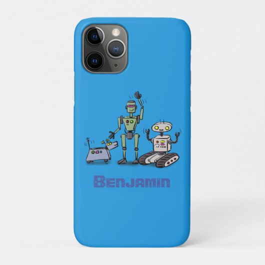 幸せでかわいいロボット三色漫画 Case-Mate iPhoneケース (裏)