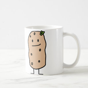 幸せでかわいい微笑のポテト コーヒーマグカップ