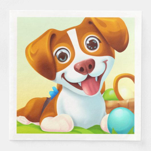 幸せでかわいい笑顔の犬 (正面)