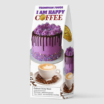 幸せです 6 コーヒー、340g袋、ダークロースト、フラット