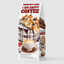 幸せです 7 コーヒー、340g袋、ダークロースト、フラット