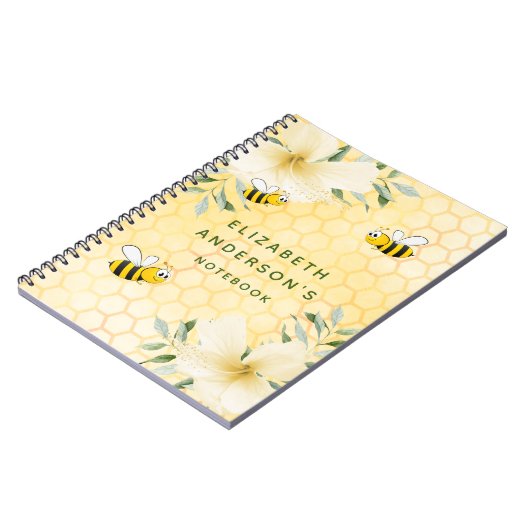 幸せででこぼこ蜂イエローハニカム夏の個人的 ノートブック (左側)