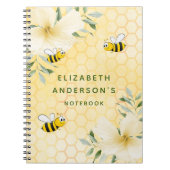 幸せででこぼこ蜂イエローハニカム夏の個人的 ノートブック (正面)