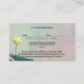幸せでなだめるようなスパの美しいのアポイントメント 予約カード (裏面)