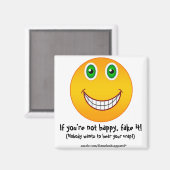 幸せではない – 磁石 (正面/裏面)