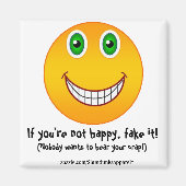 幸せではない – 磁石 (正面)