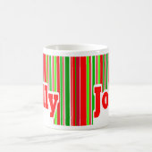 幸せでストライプですてきなマグ コーヒーマグカップ (中央)