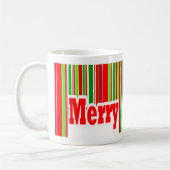 幸せでストライプでメリーなマグ コーヒーマグカップ (左)