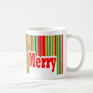 幸せでストライプでメリーなマグ コーヒーマグカップ
