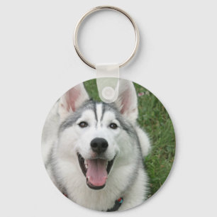 幸せでハスキーなKeychain キーホルダー