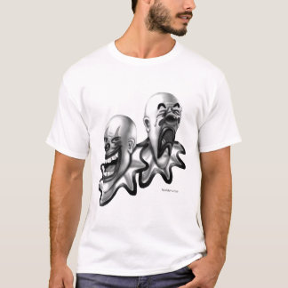 幸せで及び悲しいギャングのピエロ Tシャツ