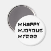 幸せで嬉しい自由 マグネット (正面/裏面)