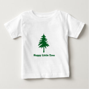幸せで小さい木 ベビーTシャツ
