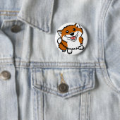 幸せで小さいShiba 缶バッジ (インサイチュ)
