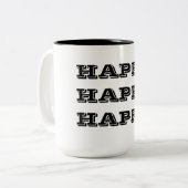 幸せで幸せな幸せ ツートーンマグカップ (正面左)