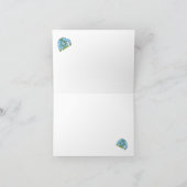 幸せで快適な日空白の内 サンキューカード (内部)