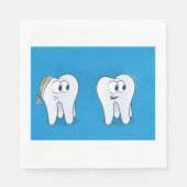 幸せで悲しい歯のナプキン スタンダードランチョンナプキン (正面)