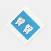 幸せで悲しい歯のナプキン スタンダードランチョンナプキン (角)