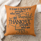 幸せで感謝して クッション (ブランケット)