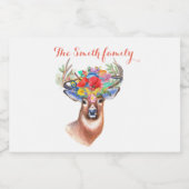 幸せで成功した新しいチャンパを人に望む スパークリングワインラベル (シングルラベル)