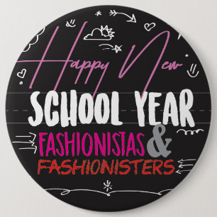 幸せで新しい学年のFashionistas及びFashionisters 缶バッジ